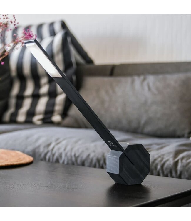 Black Octagon Desk Lamp