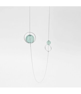 Spindles Aqua Necklace