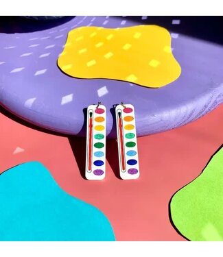 Watercolor Palette Earrings