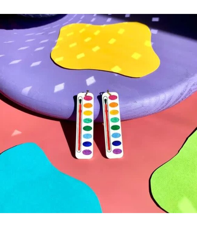 Watercolor Palette Earrings