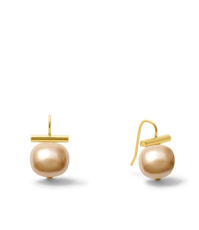Classic Forever Fave Champagne Pebble Earrings