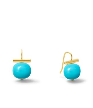 Classic Forever Fave Turquoise Pebble Earrings