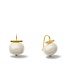 Statement Making White Pebble Earrings