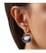 Statement Making Grey Pebble Earrings