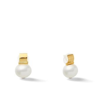 Classic Pebble White Pearl Posts