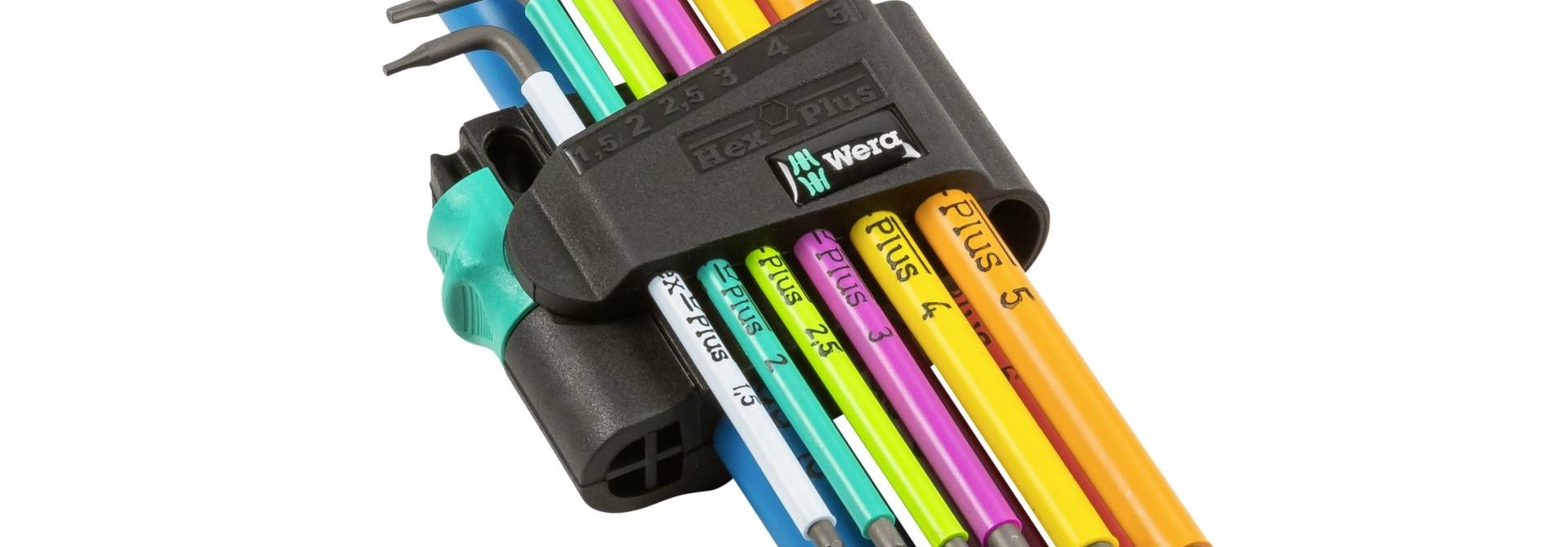 Wera Tools Hex Plus Multicolour Long Arm L-Key Set, Metric, 9 Pieces
