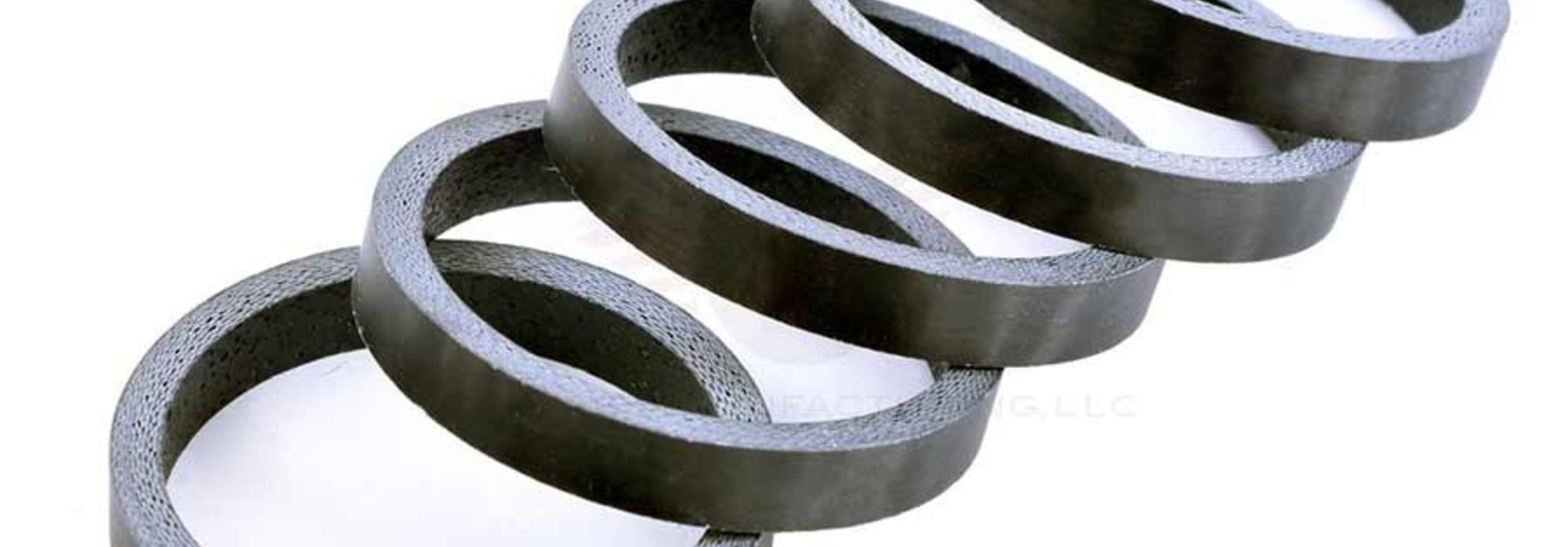 Wheels Manufacturing, Matte Carbon, Headset Spacer, 1-1/8'', Height: 5mm, Carbon, Black, 5pcs