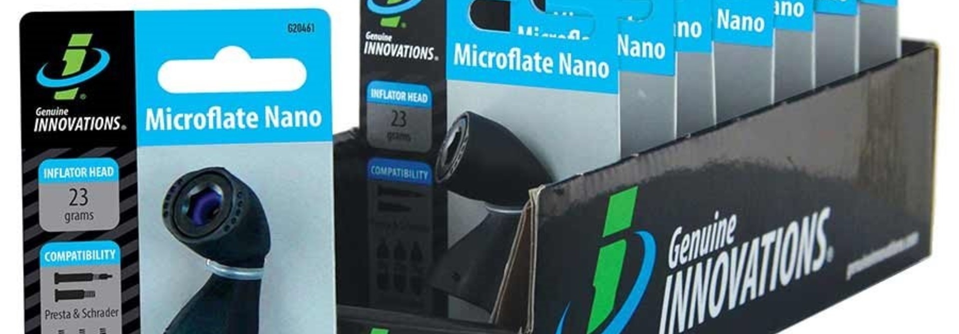 Genuine Innovations, Microflate Nano, CO2 Inflator, No cartridge, Black