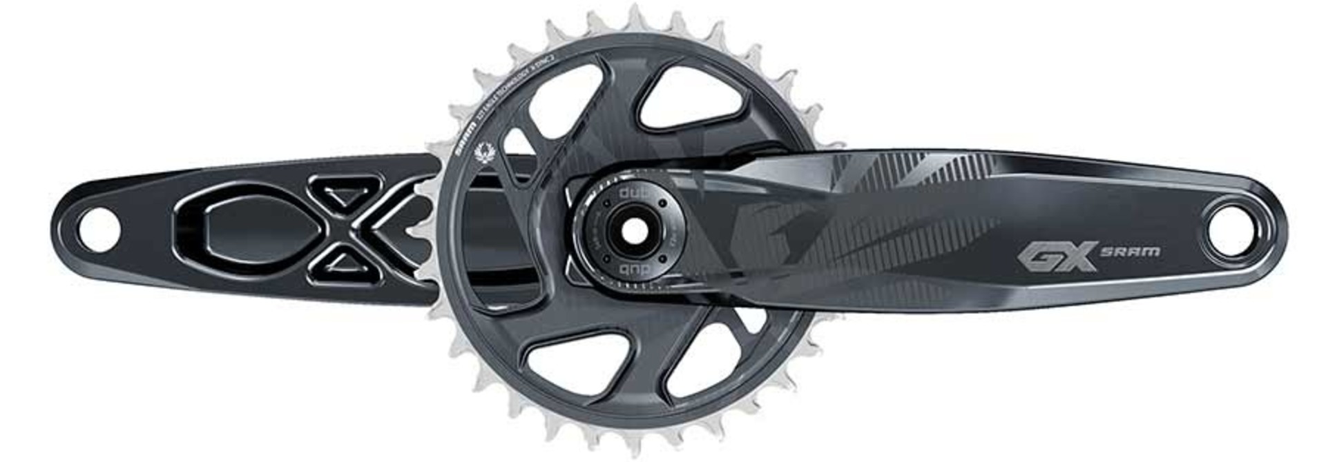 SRAM, GX Eagle DUB C1, Crankset, Speed: 11/12, Spindle: 28.99mm, BCD: Direct Mount, 32, DUB, 170mm, Black, SuperBoost+