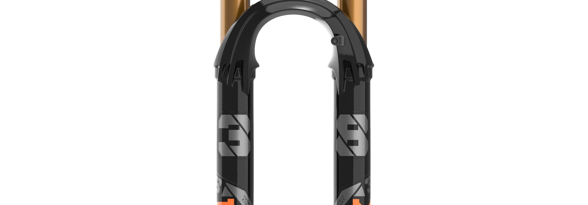Fox 2021 38 FLOAT 27.5in E-Bike+ 180 Grip 2 Shiny Blk Orange/Gloss Blk 44mm
