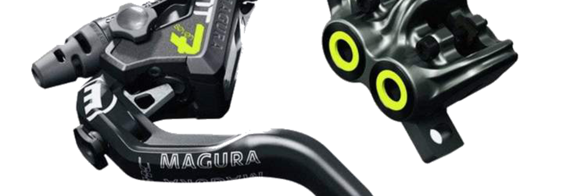 Magura MT7 Pro Disc Brake, Black / Neon Yellow (Front or Rear)