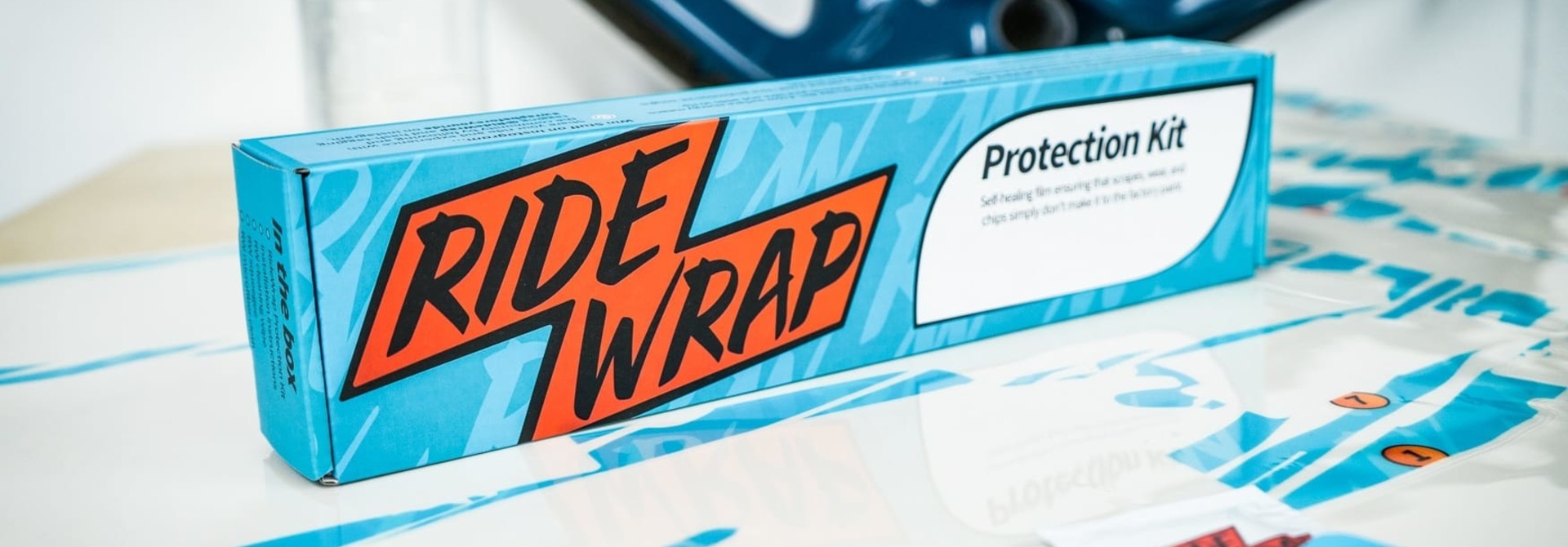RideWrap Covered Frame Protection Kit, Collective Series, Steel MTB, Clear Matte Finish