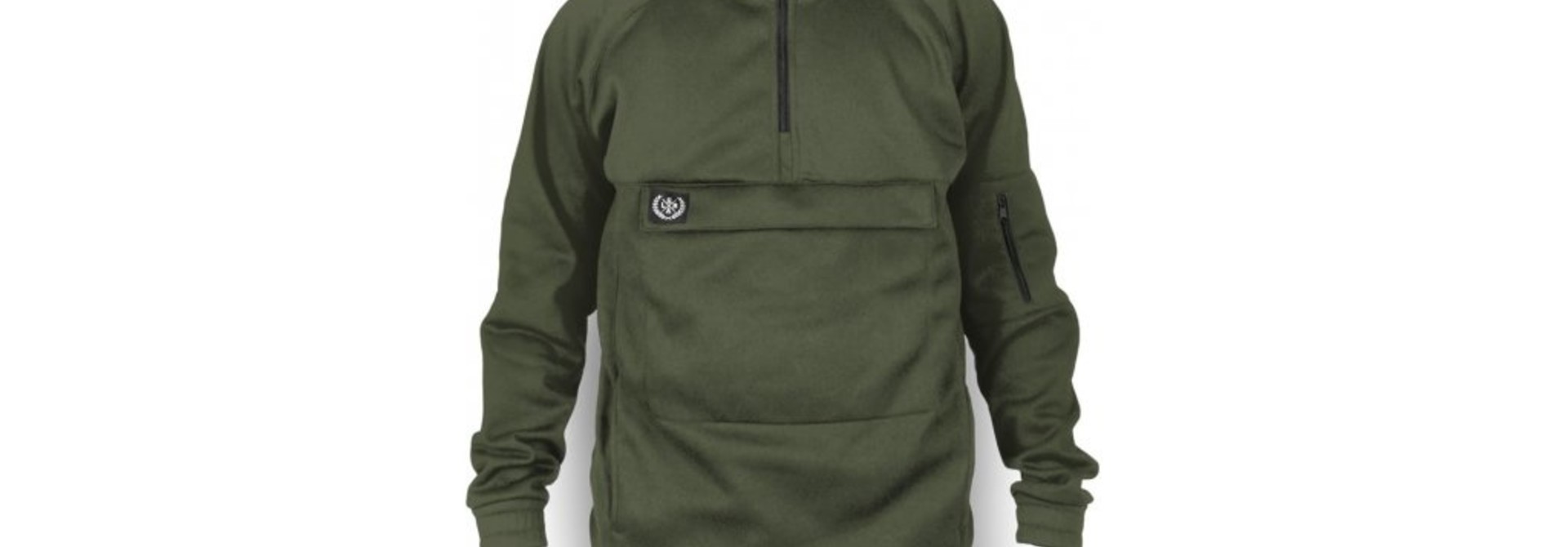 Loose Riders Fleece Anorak Olive Green