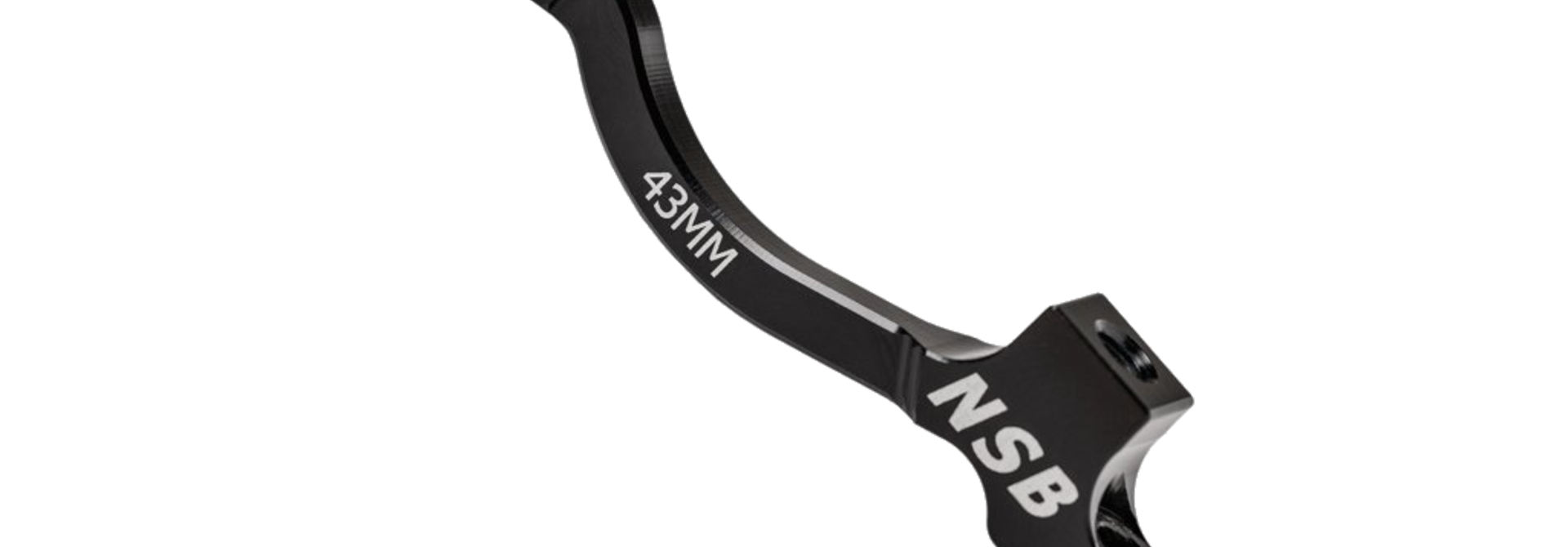 NSB Disc Brake Adapter, 203mm PM (+43mm spacing), Black
