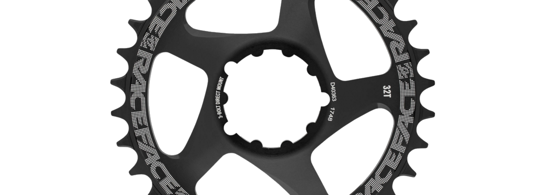 RaceFace DM 3-Bolt Chainring, Black,10-12S
