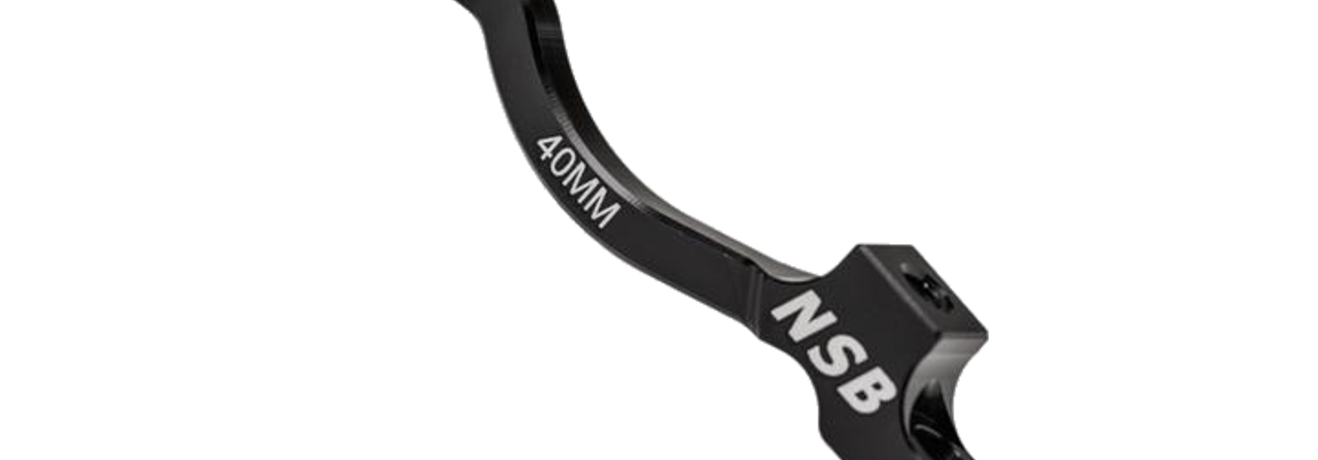 NSB Disc Brake Adapter, 200mm PM (+40mm spacing), Black