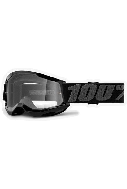 100% Strata2 Jr. Youth Goggles, Black