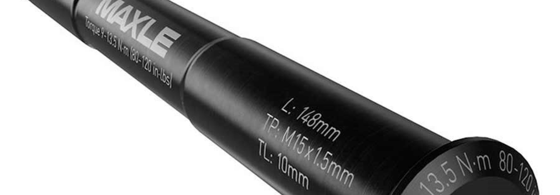 Rockshox, MAXLE STEALTH, Thru Axle, Front, 15x110mm TA, Length: 158mm, Thread Length: 9mm, Thread Pitch: M15x1.50, Bst