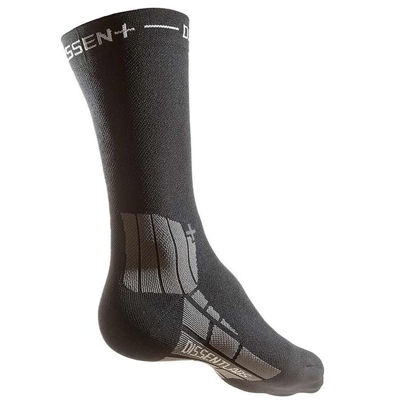 Dissent Labs Dissent Genuflex Crew Protect 8" Compression Socks BLACK