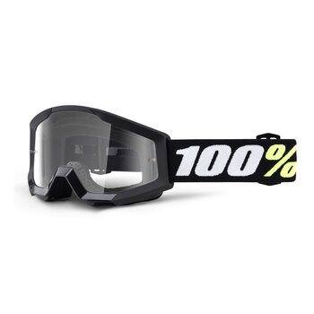 100% 100% Strata Mini Youth Goggles Black | Clear Lens