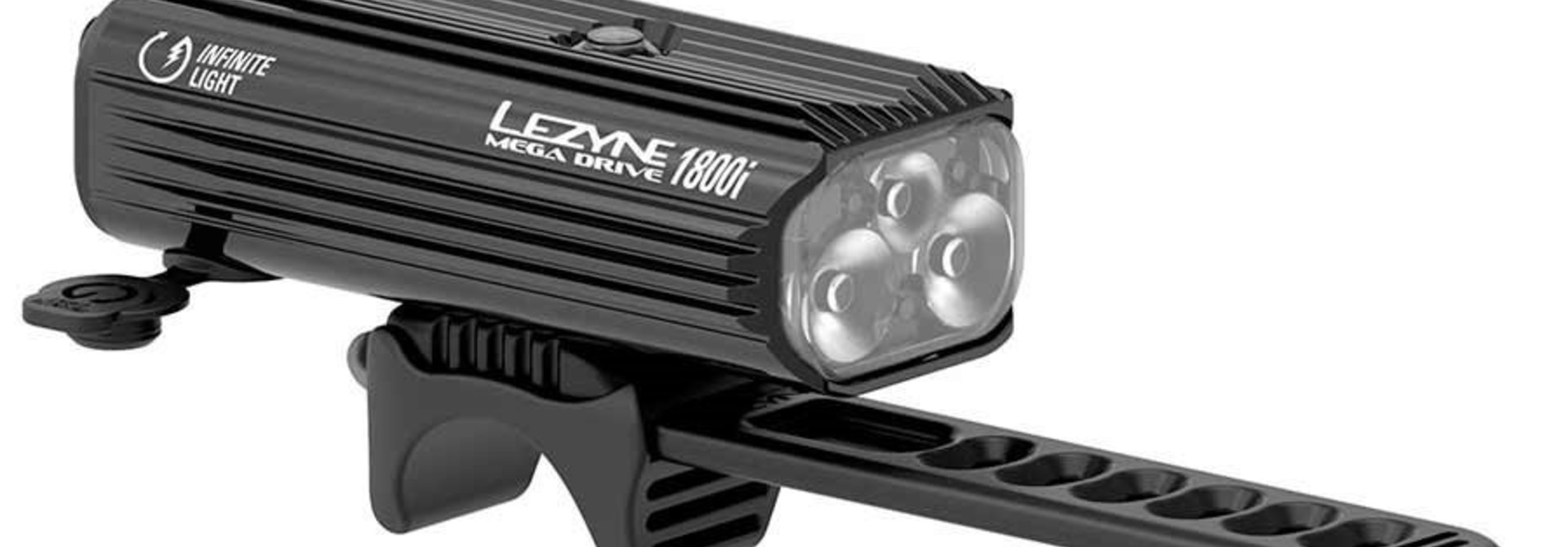 Lezyne Mega Drive 1800i Light - Front - Black