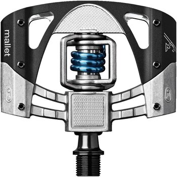 Crankbrothers Crank Brothers Mallet 3 Pedal - Raw & Black (Light Blue Spring)