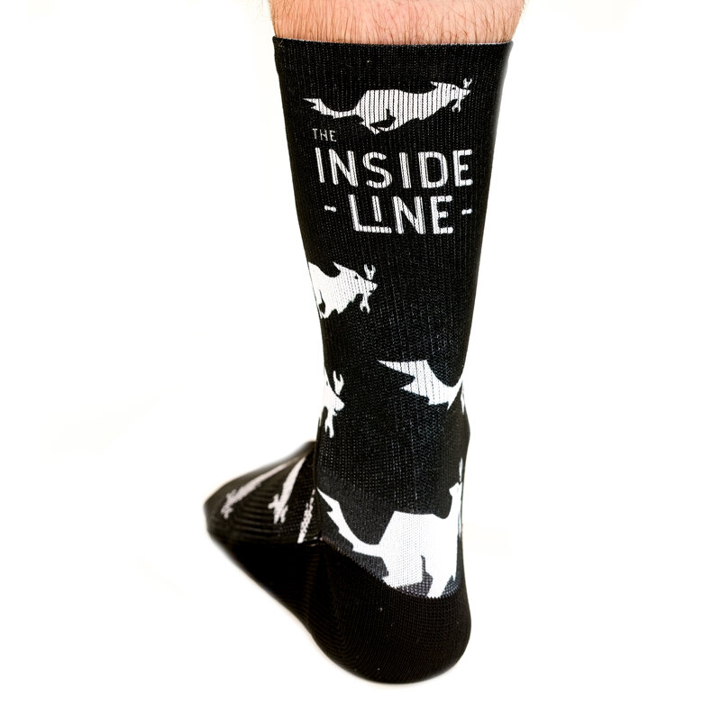The Inside Line The Inside Line Doggo Crew Socks Black