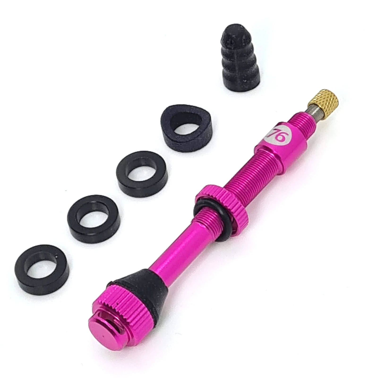 76 Projects High Volume MTB Valves, Magenta