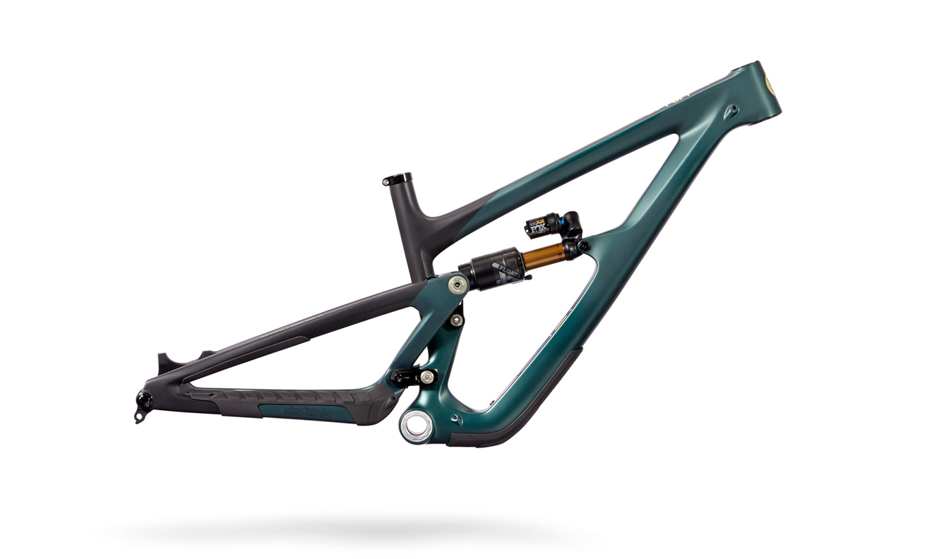 Ibis Ripmo carbon fiber mountain bike frame.