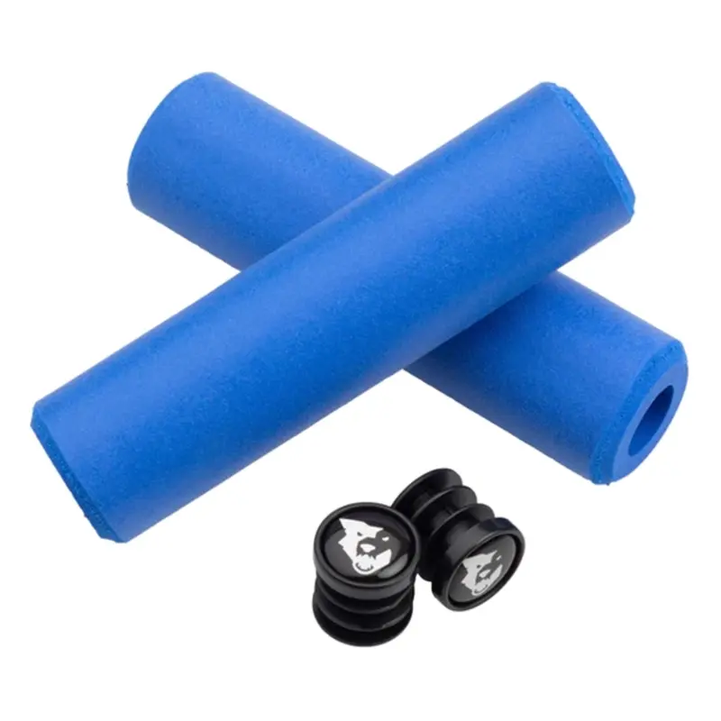 Wolf Tooth Components Fat Paw Silicone Foam Grips 9.5mm Diameter: Blue 