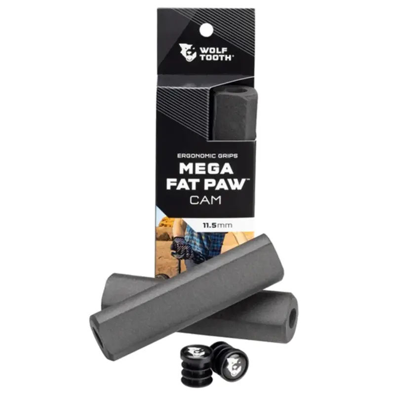 Wolf Tooth Components Wolf Tooth Mega Fat Paw Cam Grips Black