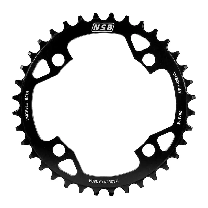 North Shore Billet NSB 104 BCD Variable Tooth Chainring 36T