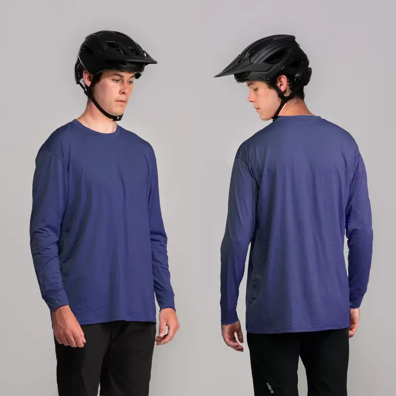 Ride NF Ride NF Super Fine 100% Merino Wool Long Sleeve Riding Tee