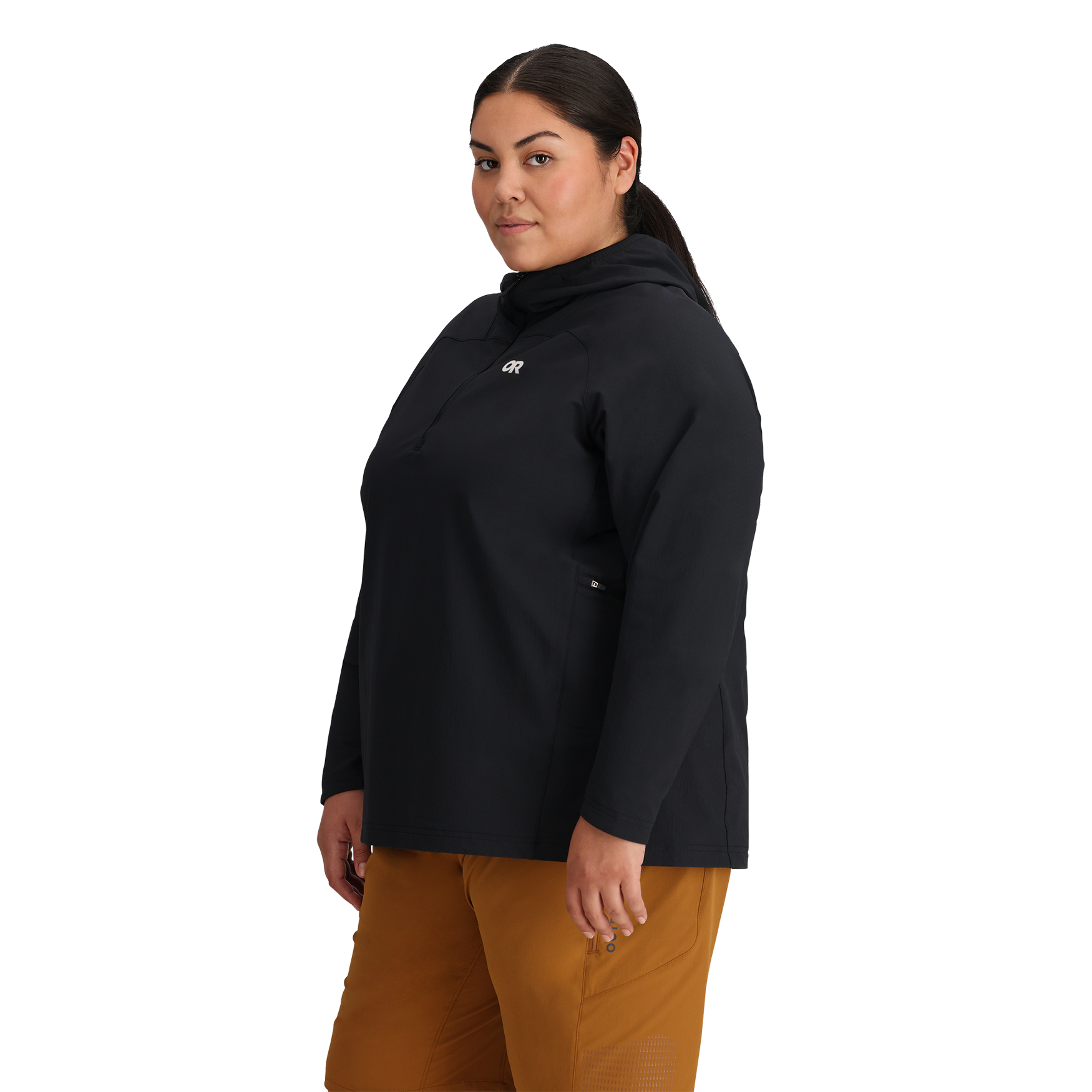 Outdoor Research Outdoor Research Freewheel Half Zip Womens Hoodie Black