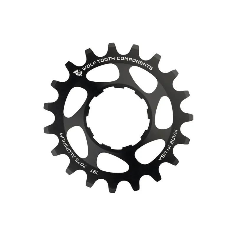 Wolf Tooth Components Wolf Tooth Single Speed Aluminum Cog 3/32" Splined Black