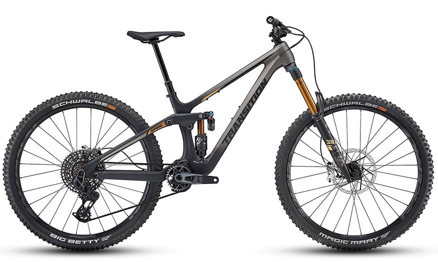The Spire model mountain bike by the brand Transition