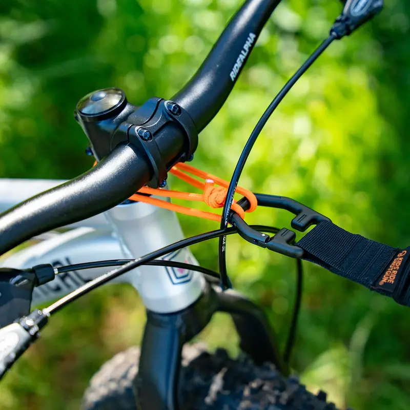 Kids Ride Shotgun Quick Fit MTB Tow Rope Black The Inside Line