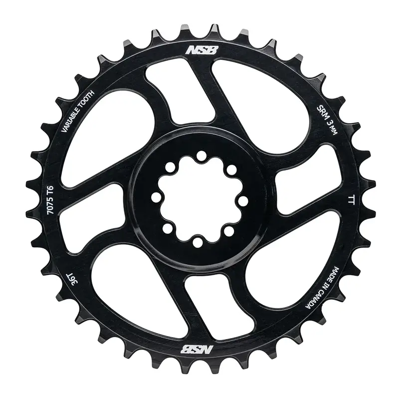 NSB SRAM 8-Bolt T-Type Chainring Black The Inside Line