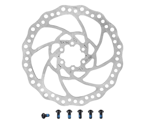 パーツ Tektro t2.3mm 180mm 6-Bolt Brake Rotor Tektro TR-17 Disc Brake Rotor 6-Bolt 2.3mm Thick 203mm - The