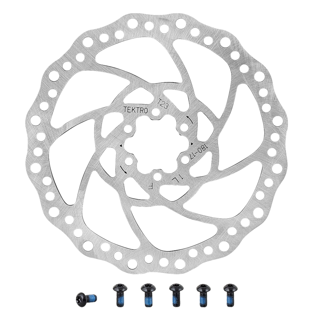 パーツ Tektro t2.3mm 180mm 6-Bolt Brake Rotor Tektro t2.3mm 180mm 6-Bolt Brake Rotor - メルカリ