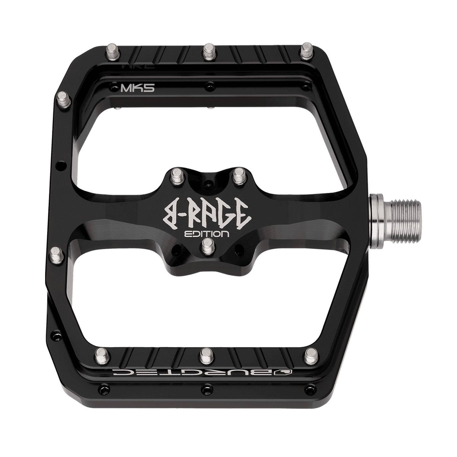 BURGTEC MK5 フラットペダル ブラック Burgtec Penthouse MK5 Flat Pedal | B-Rage Edition - The