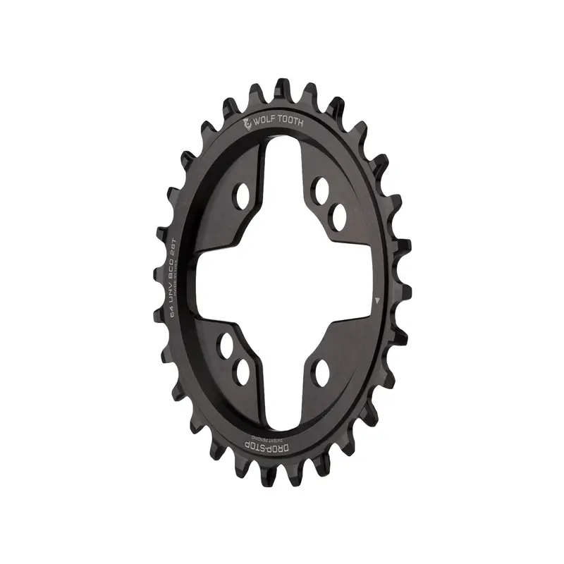 Wolf Tooth 104 / 64 BCD Chainring Black - The Inside Line
