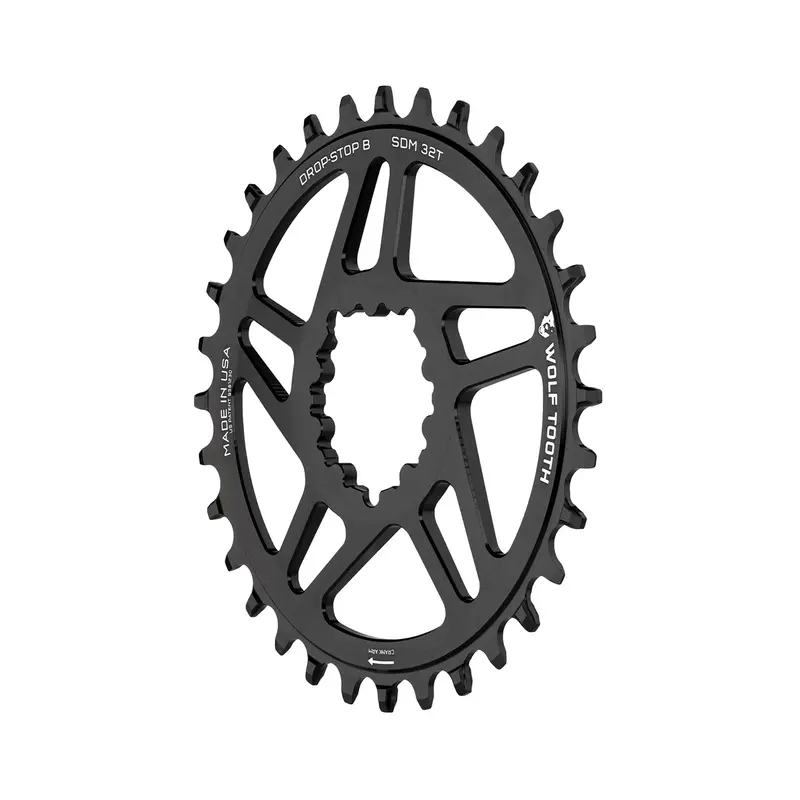 Wolf Tooth SRAM 3-Bolt DM Chainring Black - The Inside Line