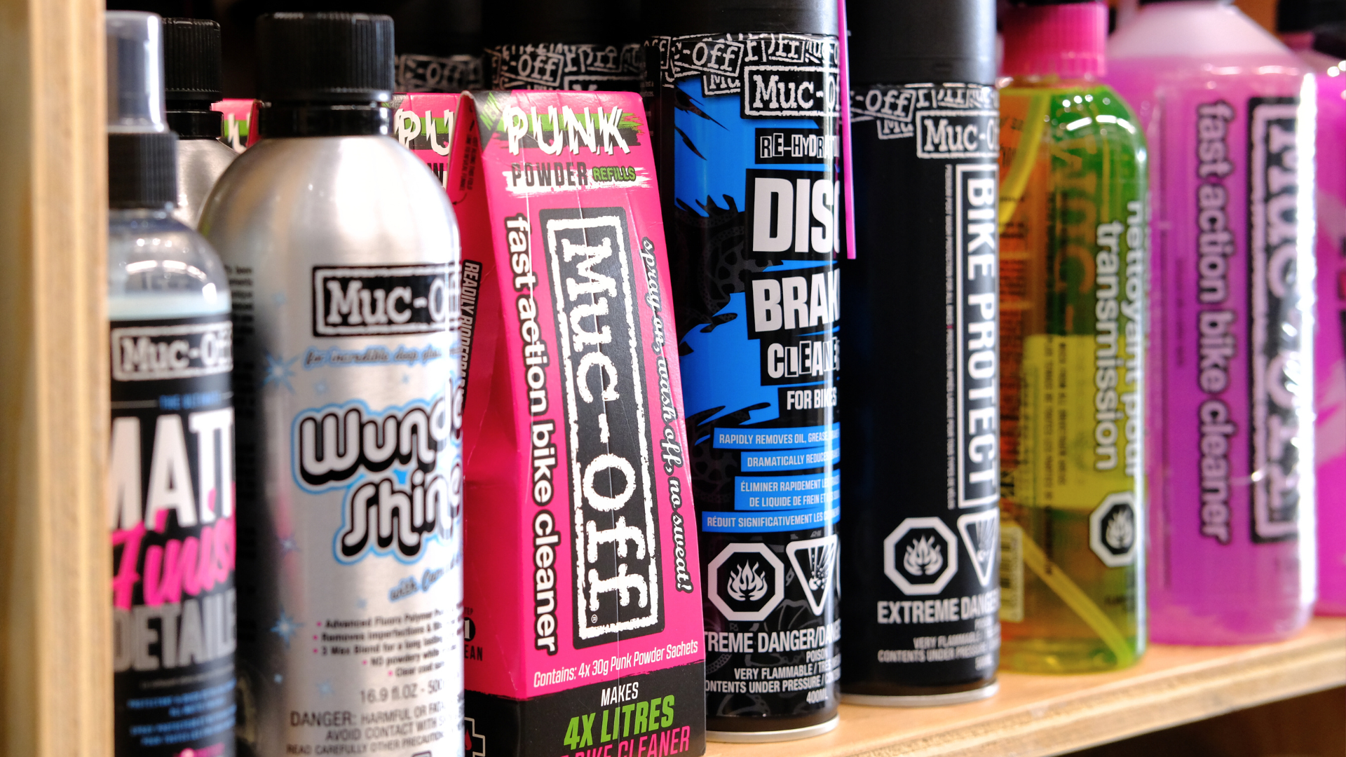 Muc-Off bike cleaning products