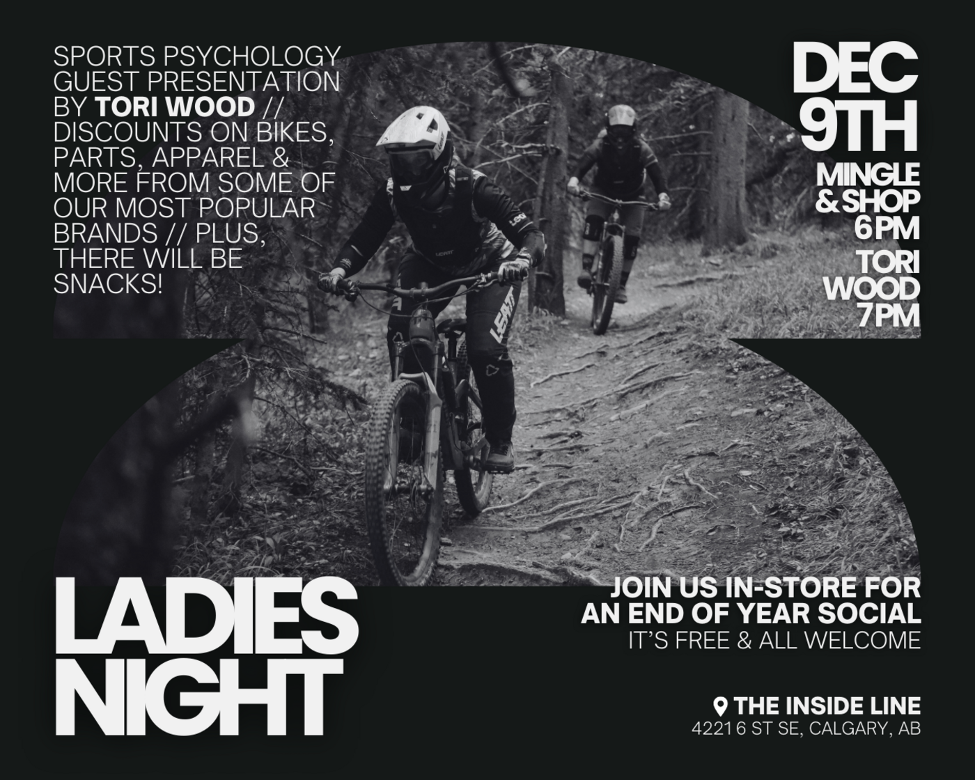 Ladies Night at The Inside Line - Tuesday, December 9th