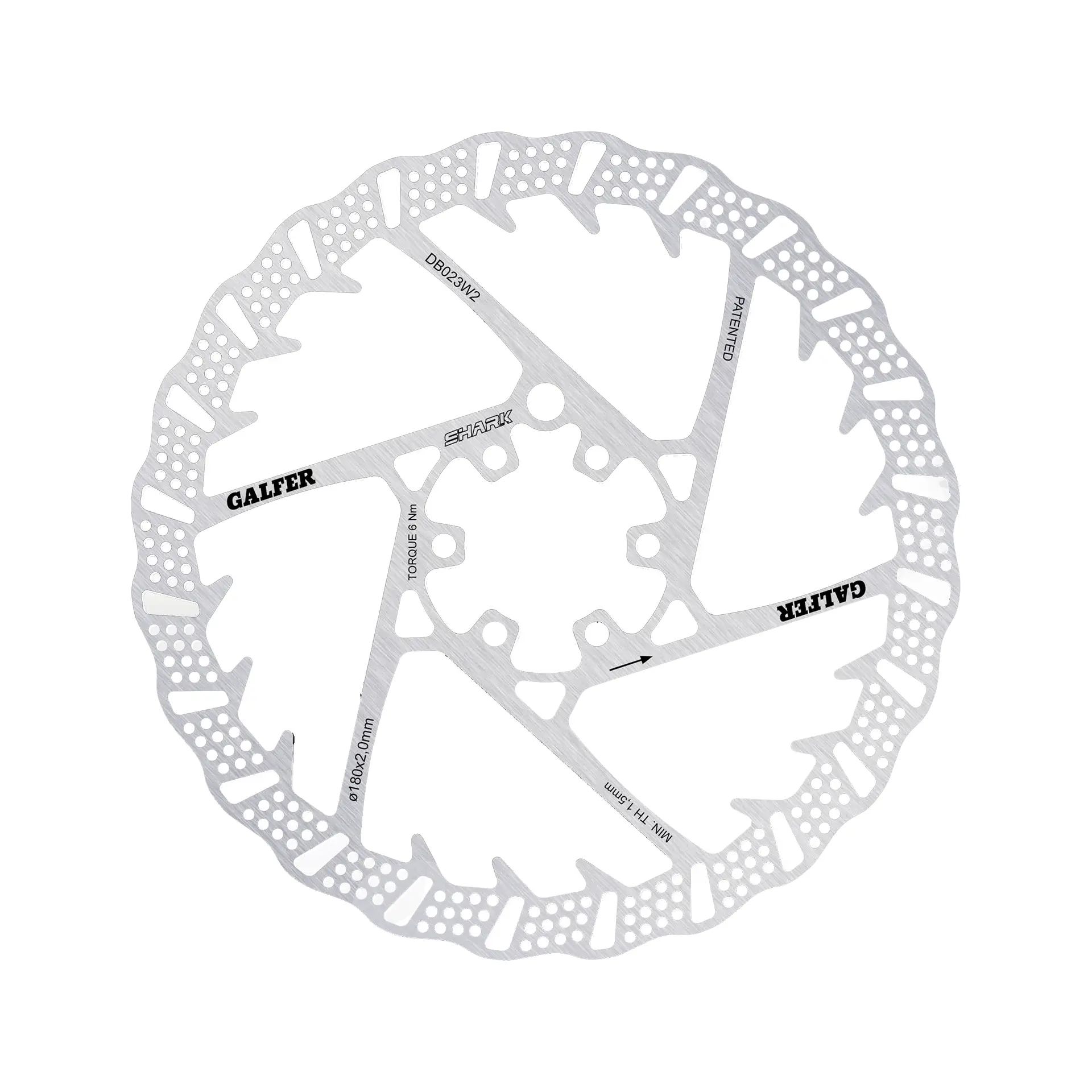 Galfer SHARK Rotor | 2.0mm | 6-bolt - The Inside Line