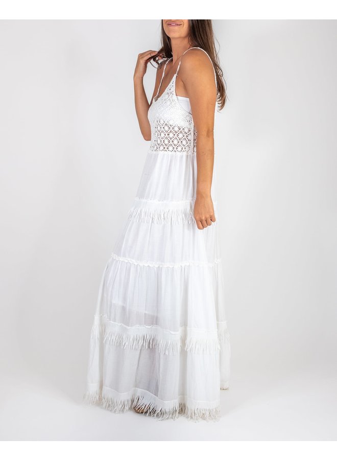 White Sundial Maxi Dress