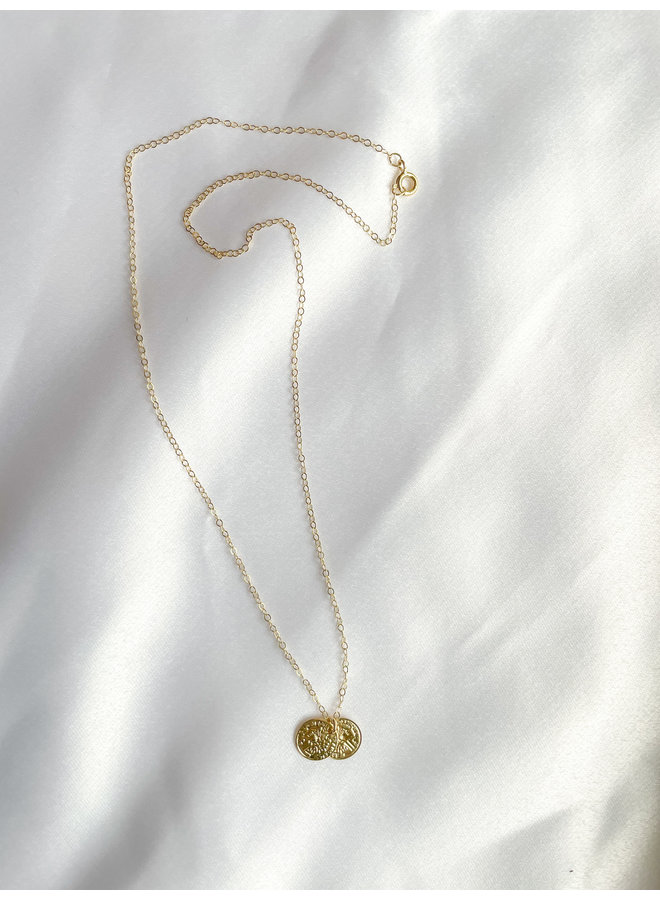 Gold Petite Coin Necklaces
