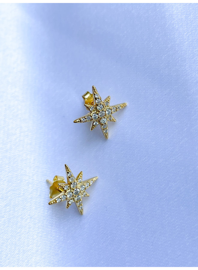 Stella Starburst Earrings Gold