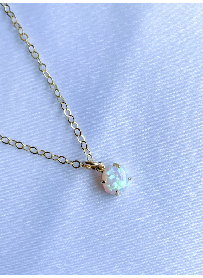 Daphne Drop Opal Necklace